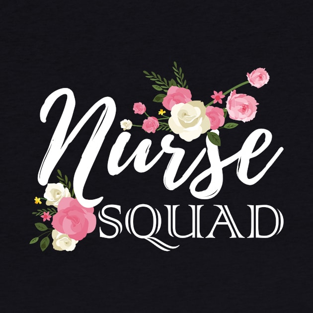 Womens Nurse Squad Funny Gifts for Night Nursing shirt by RoseKinh